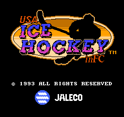USA Ice Hockey in FC (Japan) Title Screen